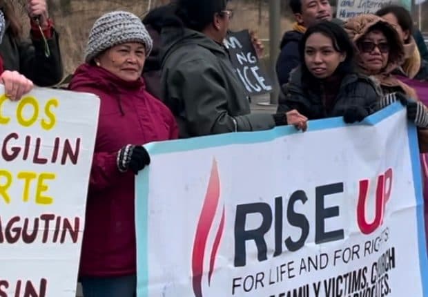 Duterte victims, lawyers fear Filipino supporters in Hague