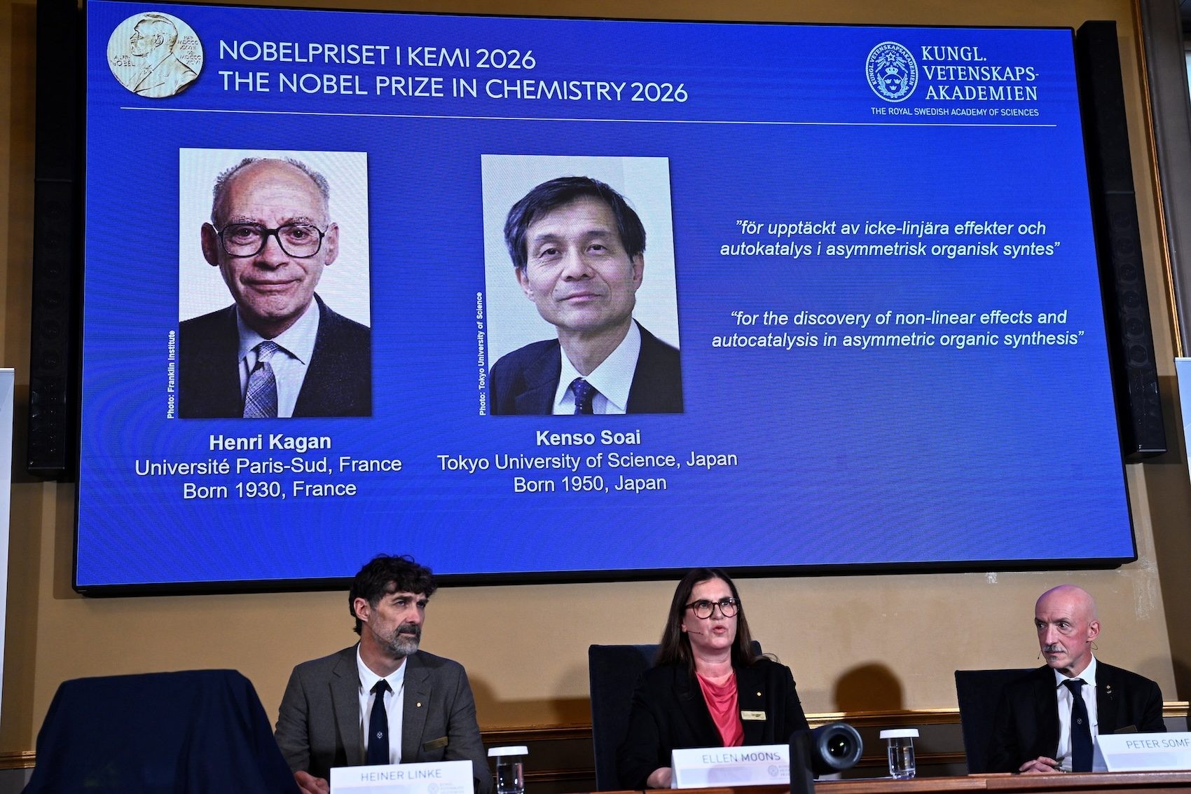 French and Japanese chemists win Nobel for cracking mirror molecule mystery